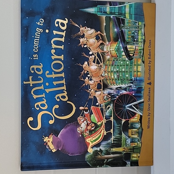 Santa is Coming to California written by Steve small man illustrated by R.D - Picture 1 of 5